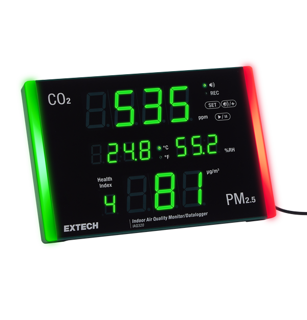 IAQ320 MONITOR DE CALIDAD DEL AIRE INTERIOR Y REGISTRADOR DE DATOS CON PM2.5