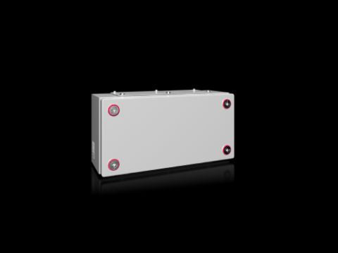 1530000 Caja de bornes KX, chapa de acero, con placa entrada de cables