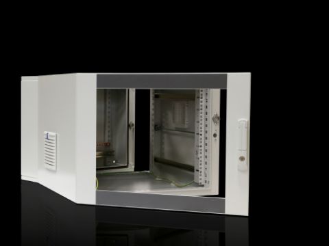 7709535 Cajas murales EL, 3 piezas premontadas con guías perfil, variables en profundidad
