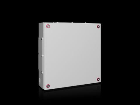 1539000 Caja de bornes KX, chapa de acero, con placa entrada de cables