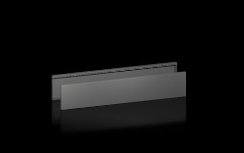 8660046 Pantallas de zócalo, laterales para sistema de zócalo VX, chapa de acero