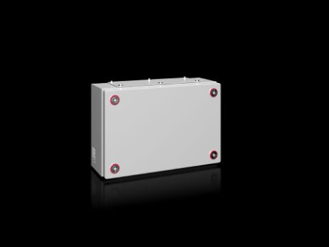 1531000 Caja de bornes KX, chapa de acero, con placa entrada de cables